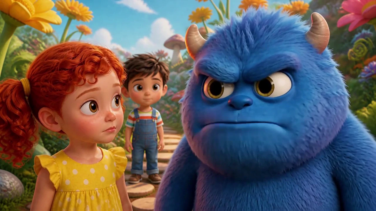 Fotogramma di «Il giardino dei pupazzetti buffi», corto animato per bambini